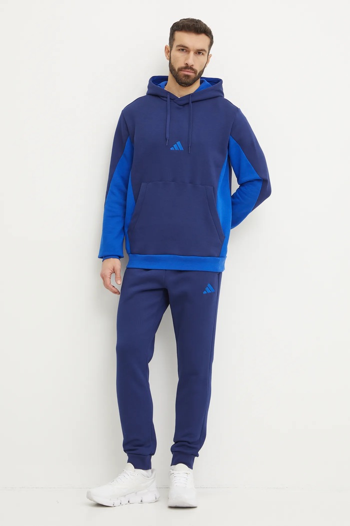 Спортивний костюм adidas FL CB HD TS трикотаж темно-синій JI8885