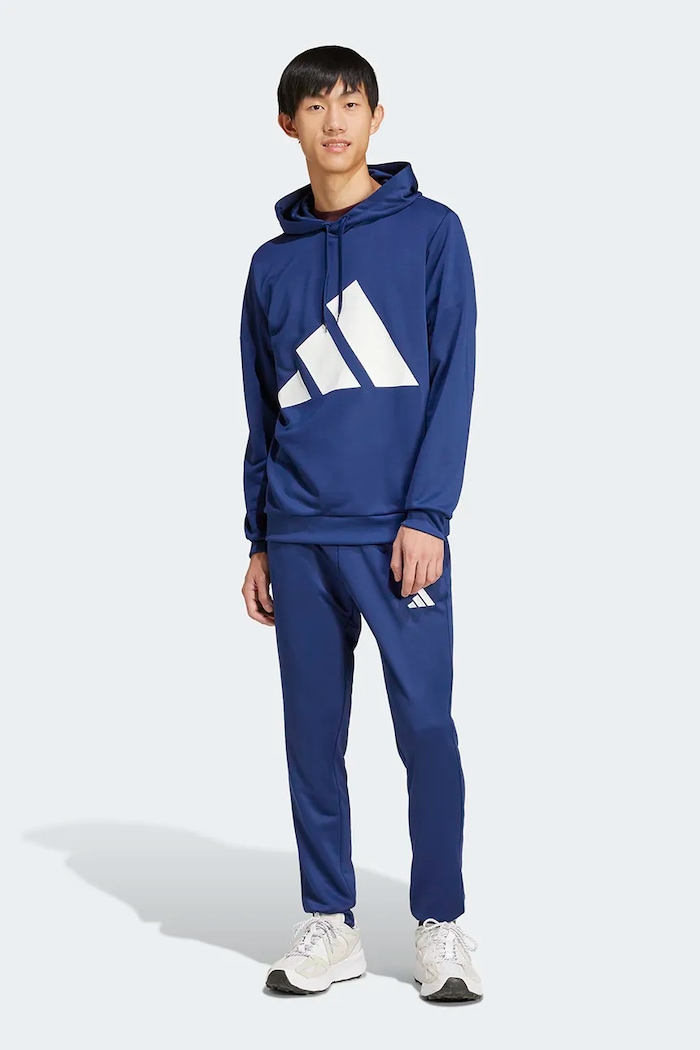 Спортивний костюм adidas BL FT HD TS трикотаж темно-синій JC5389
