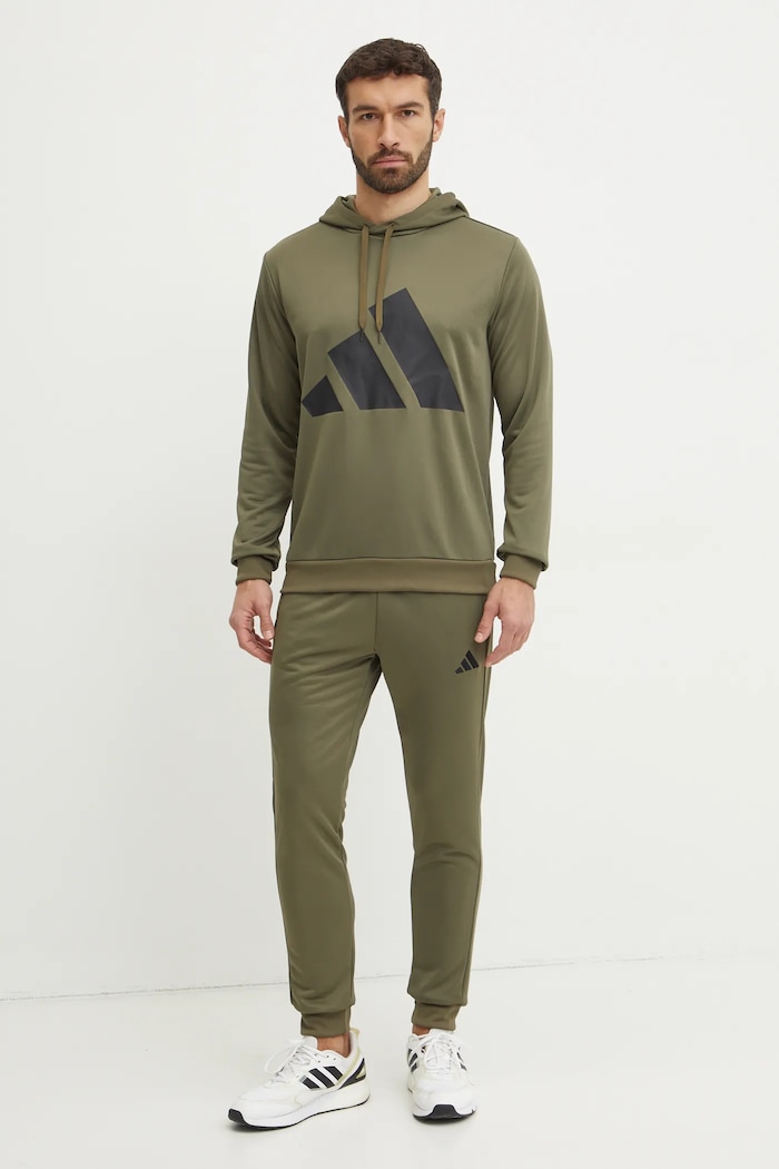 Спортивний костюм adidas BL FT HD TS трикотаж зелений JI8869