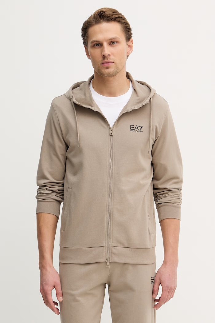 Îmbrăcăminte EA7 Emporio Armani trening din bumbac PJVRZ.8NPV63 bej