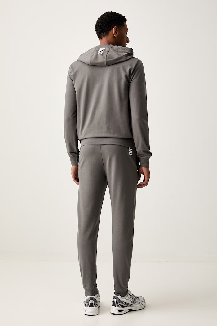 EA7 Emporio Armani komplet dresowy męski bawełniany szary PJVRZ.8NPV63
