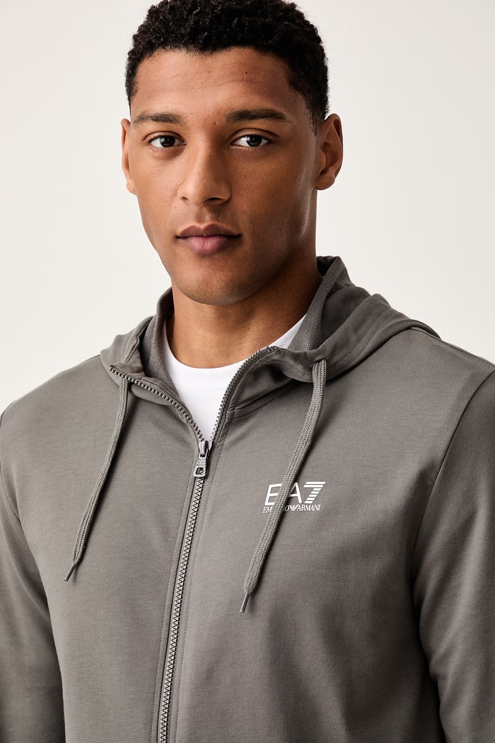 EA7 Emporio Armani komplet dresowy męski bawełniany PJVRZ.8NPV63 szary