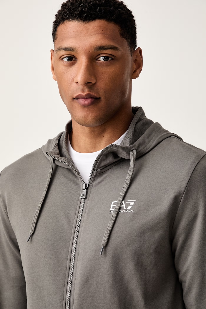 EA7 Emporio Armani komplet dresowy męski bawełniany PJVRZ.8NPV63 szary