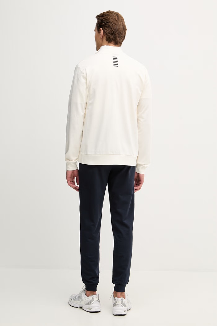 Bavlnená tepláková súprava EA7 Emporio Armani PJVRZ.8NPV60 béžová SS26