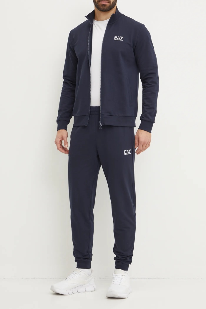 Pamučna trenirka EA7 Emporio Armani mornarsko plava PJVRZ.8NPV60