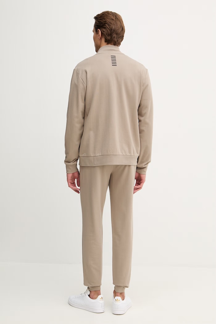 EA7 Emporio Armani trening din bumbac PJVRZ.8NPV60 bej SS26