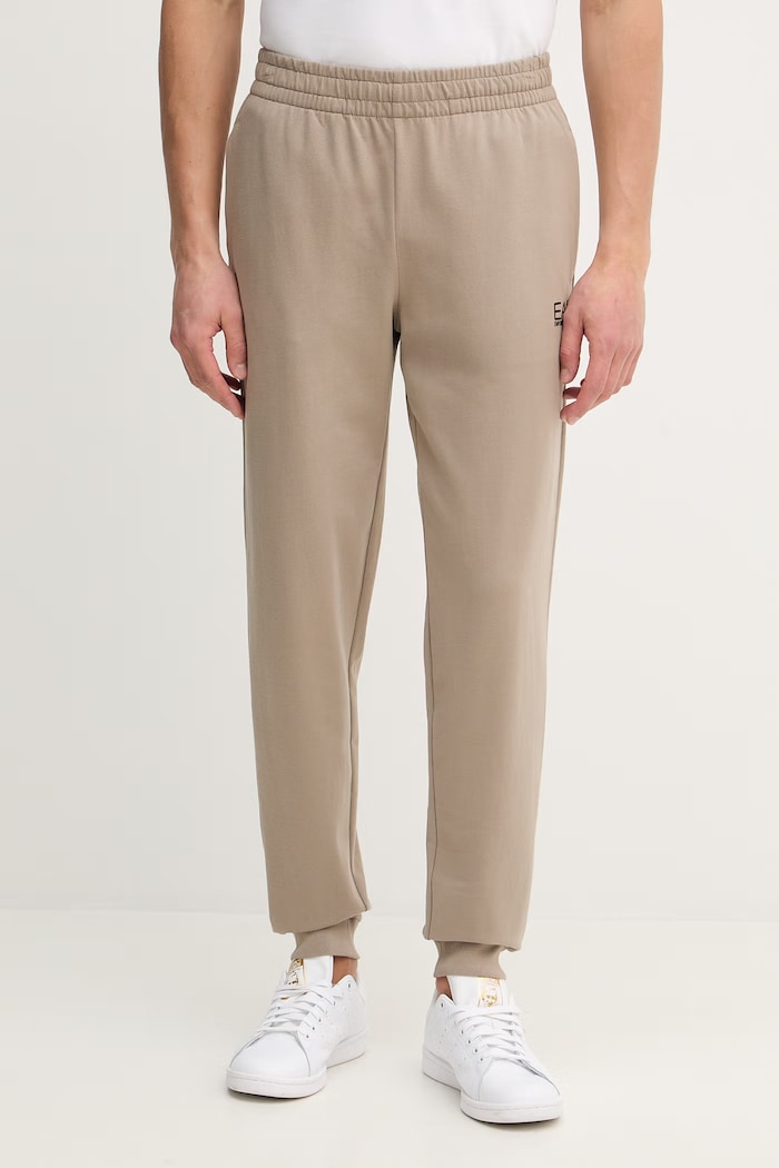 EA7 Emporio Armani trening din bumbac bej PJVRZ.8NPV60