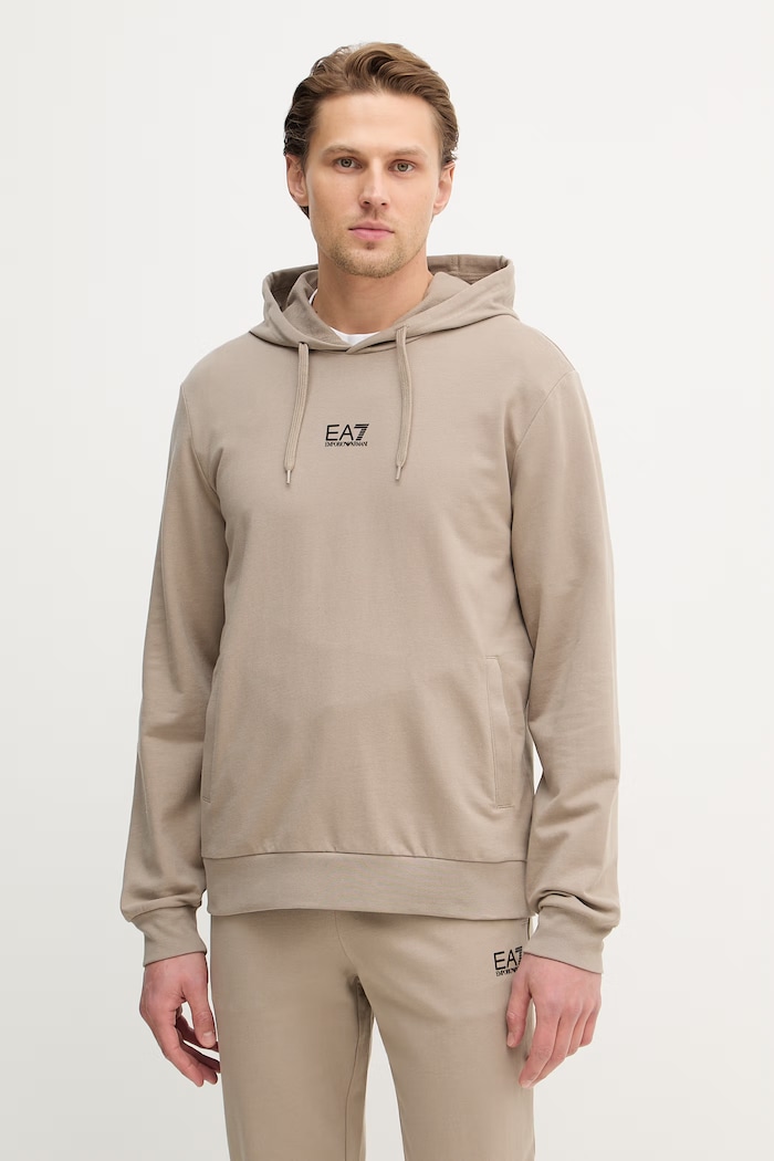 Odjeća Pamučna trenirka EA7 Emporio Armani PJVRZ.8NPV64 bež