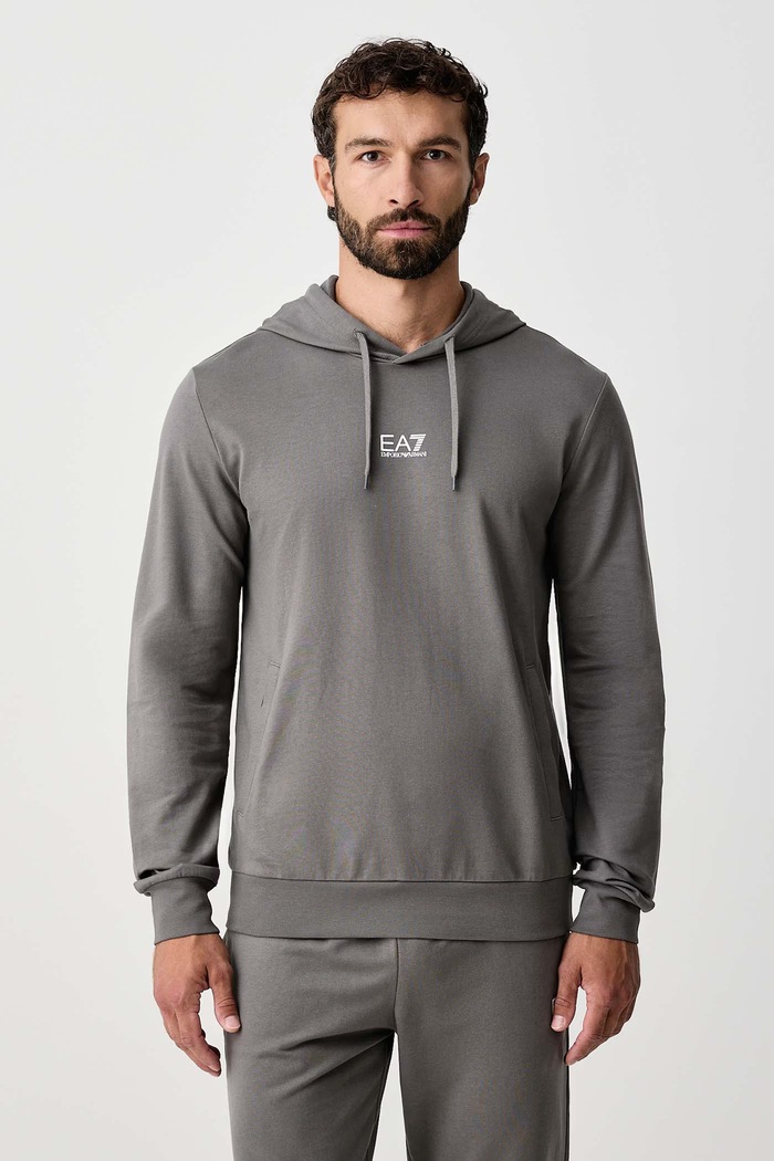 Odzież EA7 Emporio Armani Komplet dresowy męski z bawełną PJVRZ.8NPV64 szary