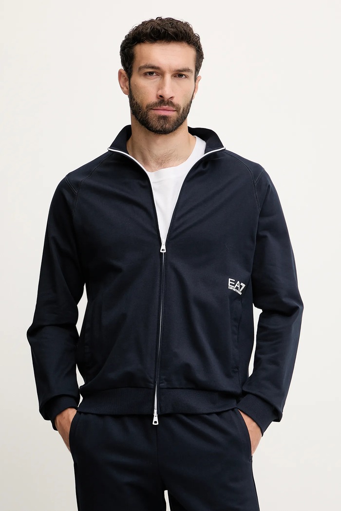 EA7 Emporio Armani trening din bumbac AF12681.7M000206 bleumarin SS25