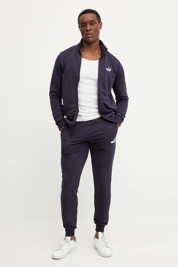Puma melegítő szett sima sötétkék 684848