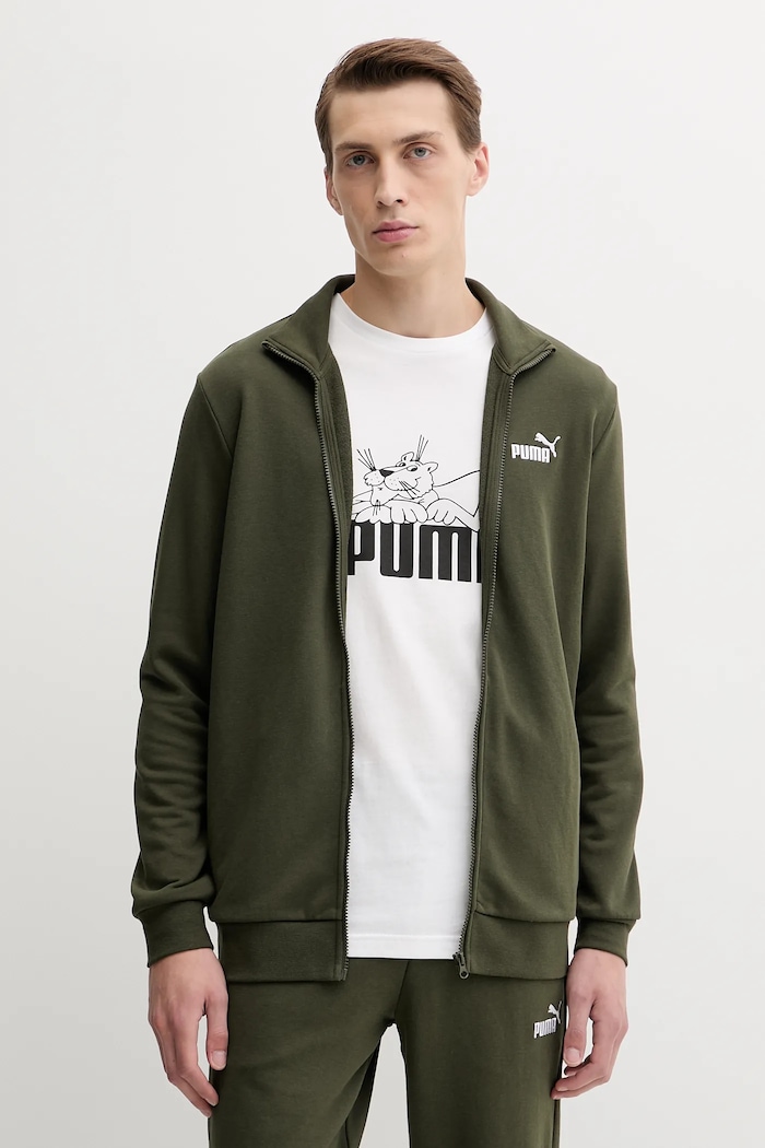 Puma trening Essential Sweat suit 684848 verde SS26