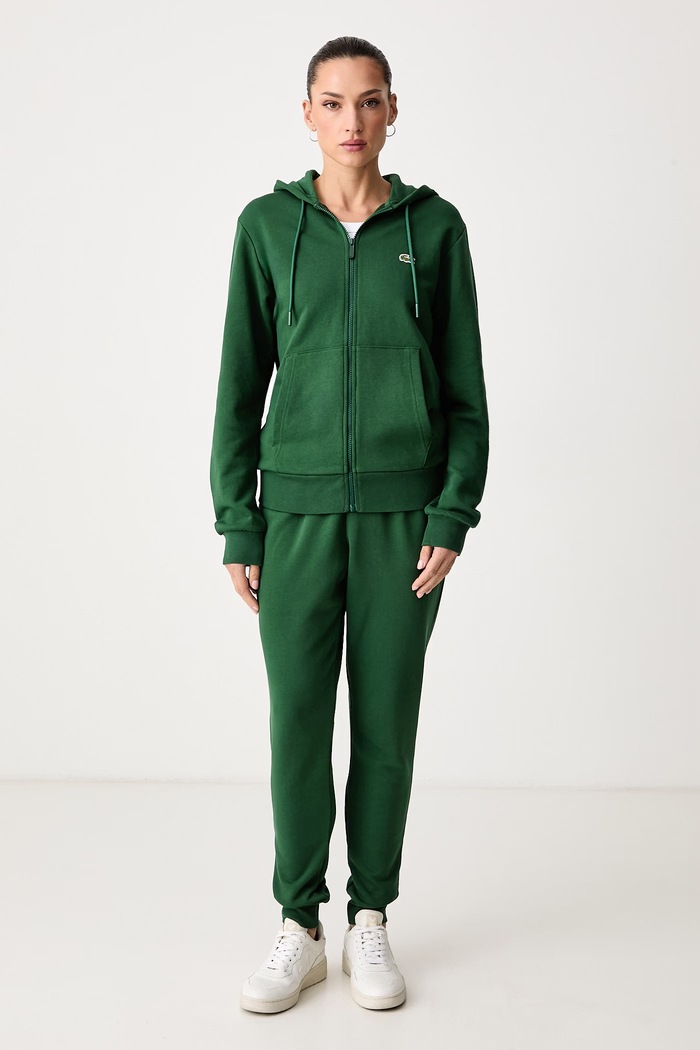 Lacoste Komplet dresowy z bawełną zielony WH2528T