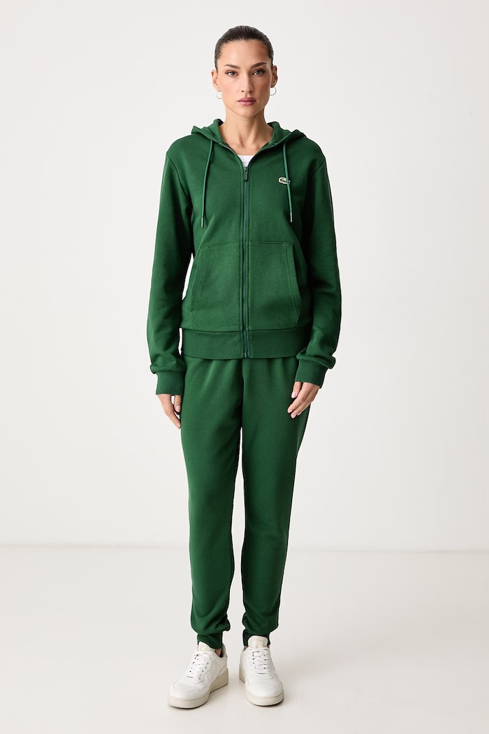 Lacoste Komplet dresowy z bawełną zielony WH2528T