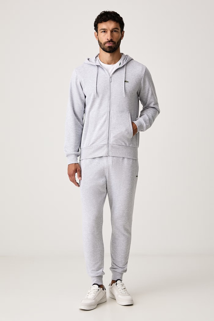 Lacoste Komplet dresowy z bawełną szary WH2528T