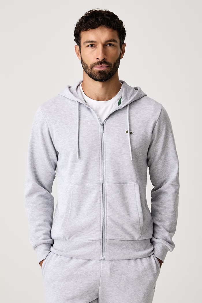Lacoste Komplet dresowy z bawełną WH2528T szary AA00