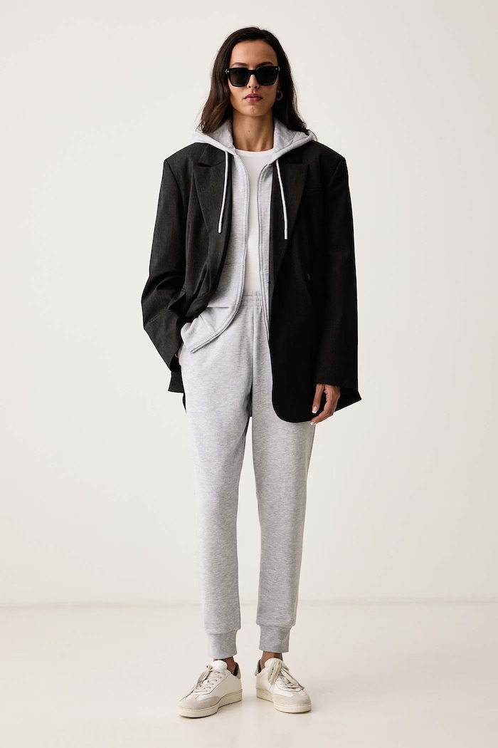 Lacoste Komplet dresowy z bawełną WH2528T szary AA00