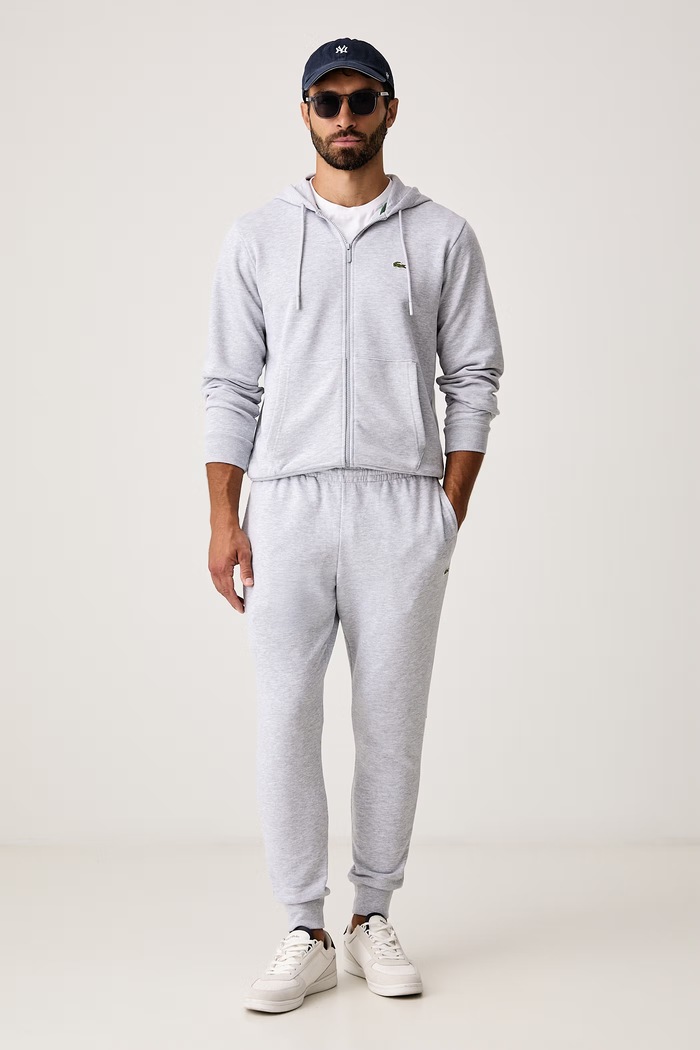 Odzież Lacoste Komplet dresowy z bawełną WH2528T szary
