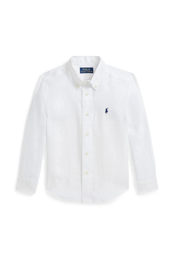 Polo Ralph Lauren koszula bawełniana dziecięca 322967600003 biały SS26