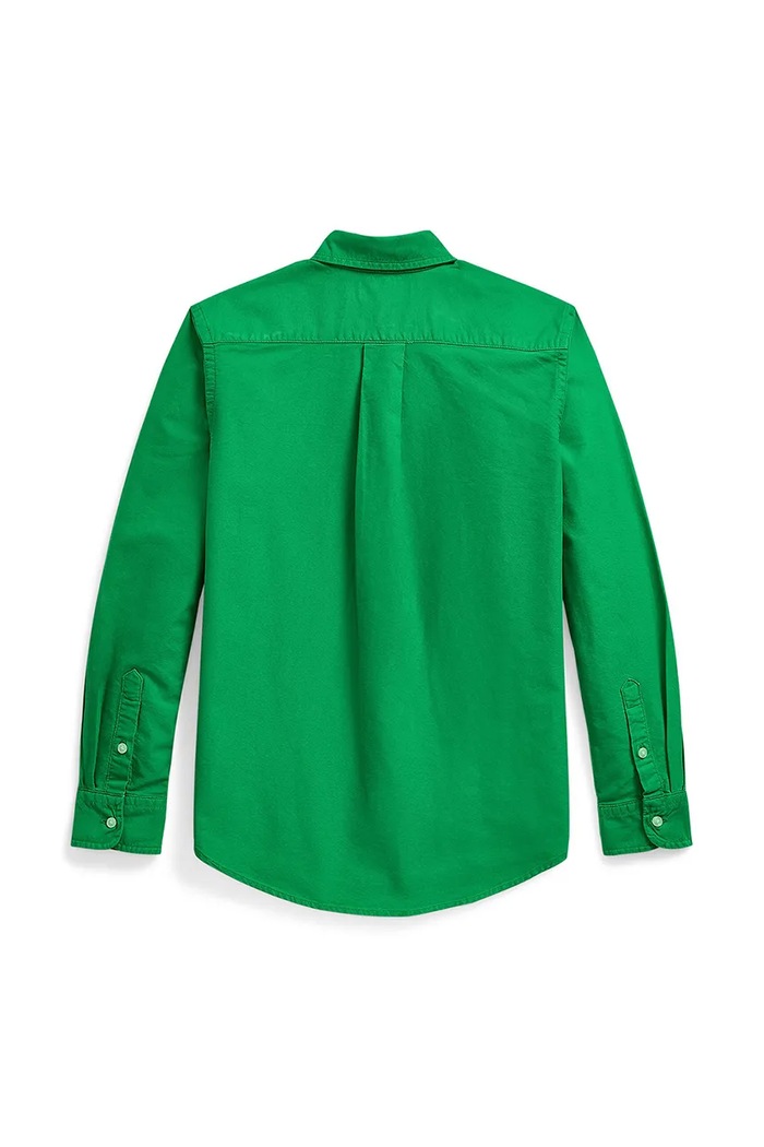 Polo Ralph Lauren koszula bawełniana dziecięca 323858909018 zielony SS25