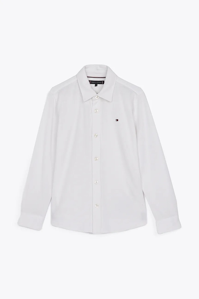 Tommy Hilfiger koszula dziecięca KB0KB09339.116.122.PPYA biały SS25