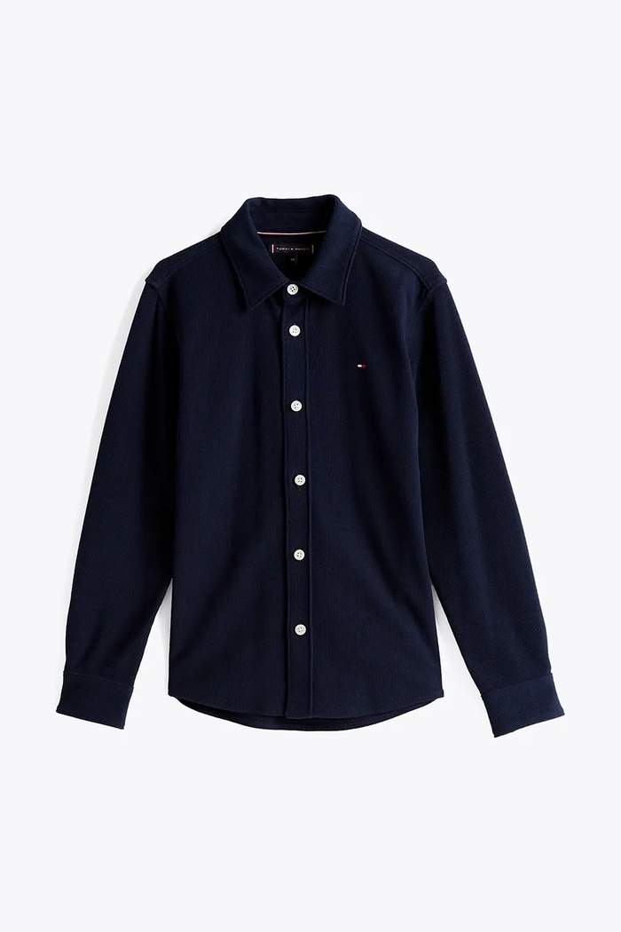 Tommy Hilfiger Koszula dziecięca KB0KB09339.116.122.PPYA granatowy SS25