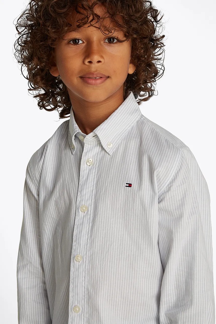 Tommy Hilfiger koszula dziecięca wzorzyste biały KB0KB09605.PPYA
