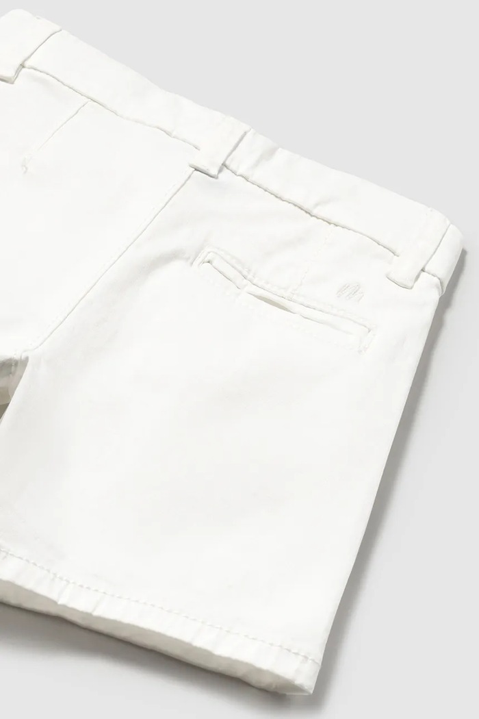 Băieți Mayoral pantaloni scurti copii chino basic 207.3B.Baby.PPYA alb