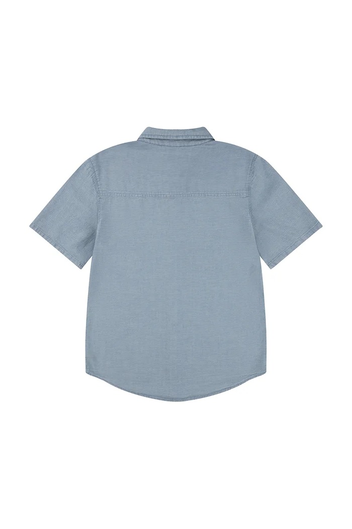 Αγορίστικα Παιδικό βαμβακερό πουκάμισο Levi's SS WOVEN SHIRT 9EH426 μπλε