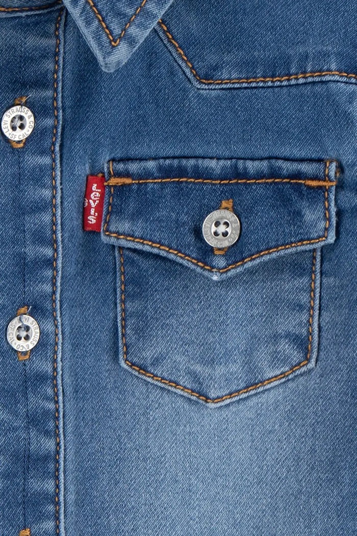 Chłopiec Levi's koszula bawełniana dziecięca MY FIRST BARSTOW 6EM335 niebieski