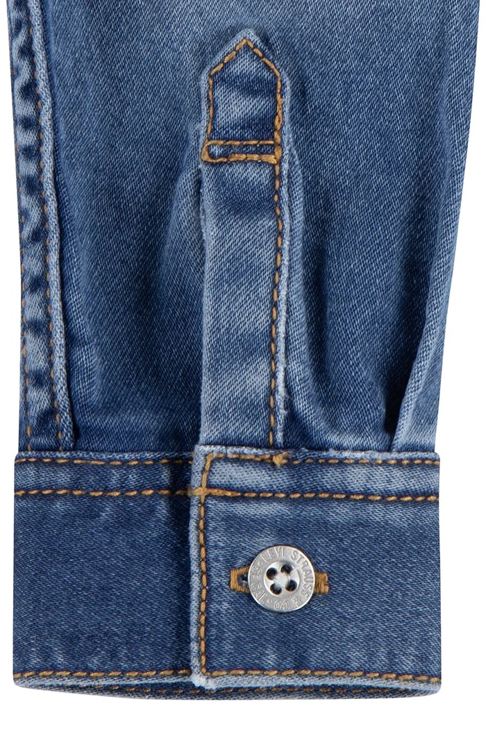 Levi's koszula bawełniana dziecięca MY FIRST BARSTOW niebieski 6EM335