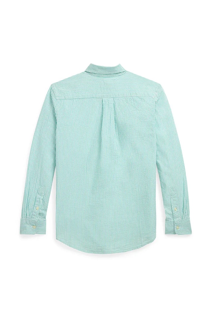 Polo Ralph Lauren koszula bawełniana dziecięca 323964692002 turkusowy SS25