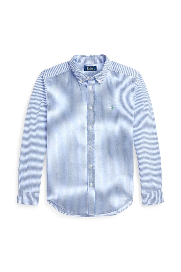 Polo Ralph Lauren koszula bawełniana dziecięca 323964692001 niebieski SS25