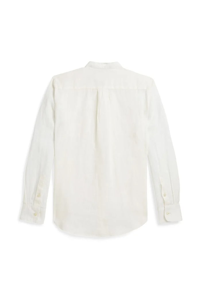 Αγορίστικα Παιδικό λινό πουκάμισο Polo Ralph Lauren 323964592002 λευκό