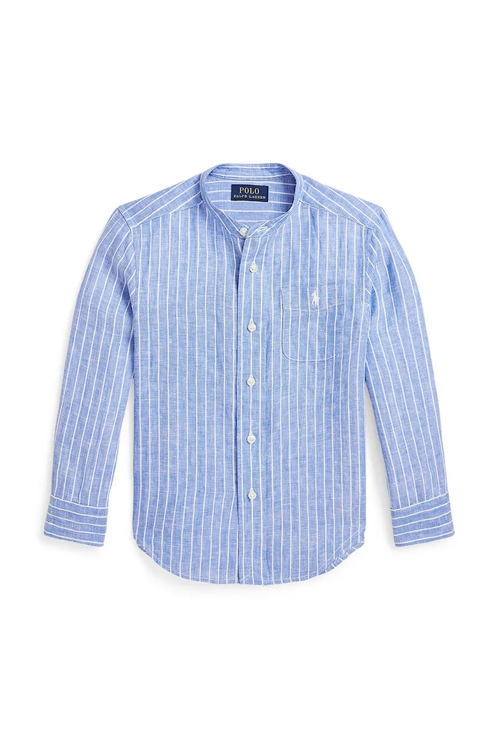 Polo Ralph Lauren koszula bawełniana dziecięca wzorzyste niebieski 322964594001