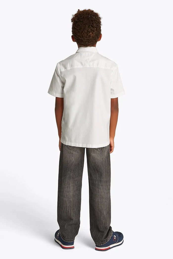 Dětská košile Tommy Hilfiger bílá KB0KB09554.98.122.PPYA
