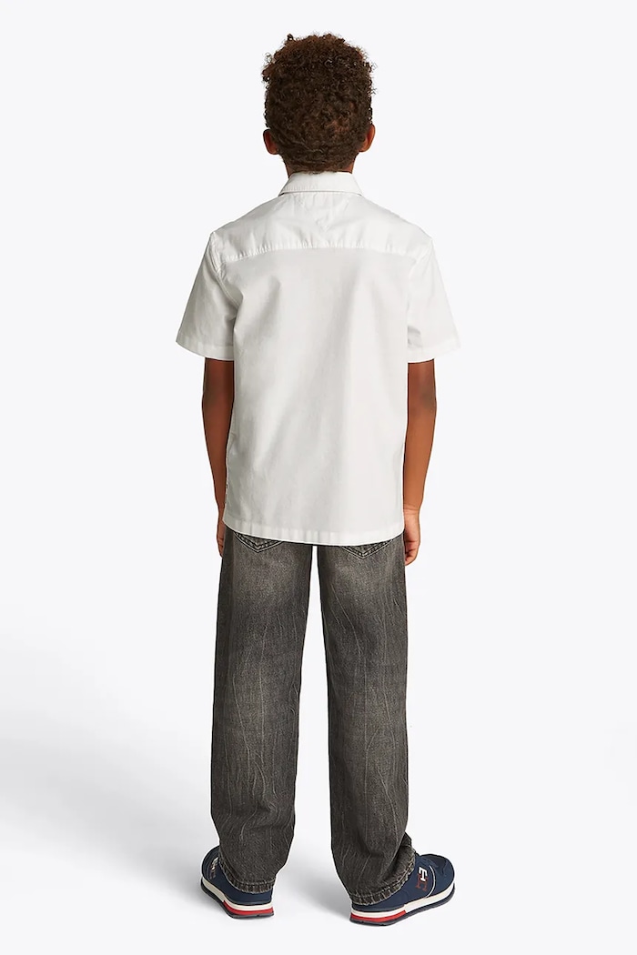 Otroška srajca Tommy Hilfiger bela KB0KB09554.128.176.PPYA