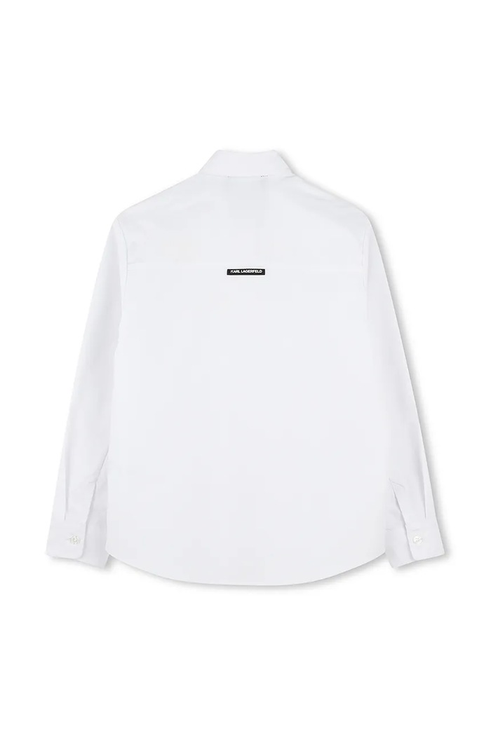 Karl Lagerfeld Koszula bawełniana dziecięca Z30421.114.150 biały SS25