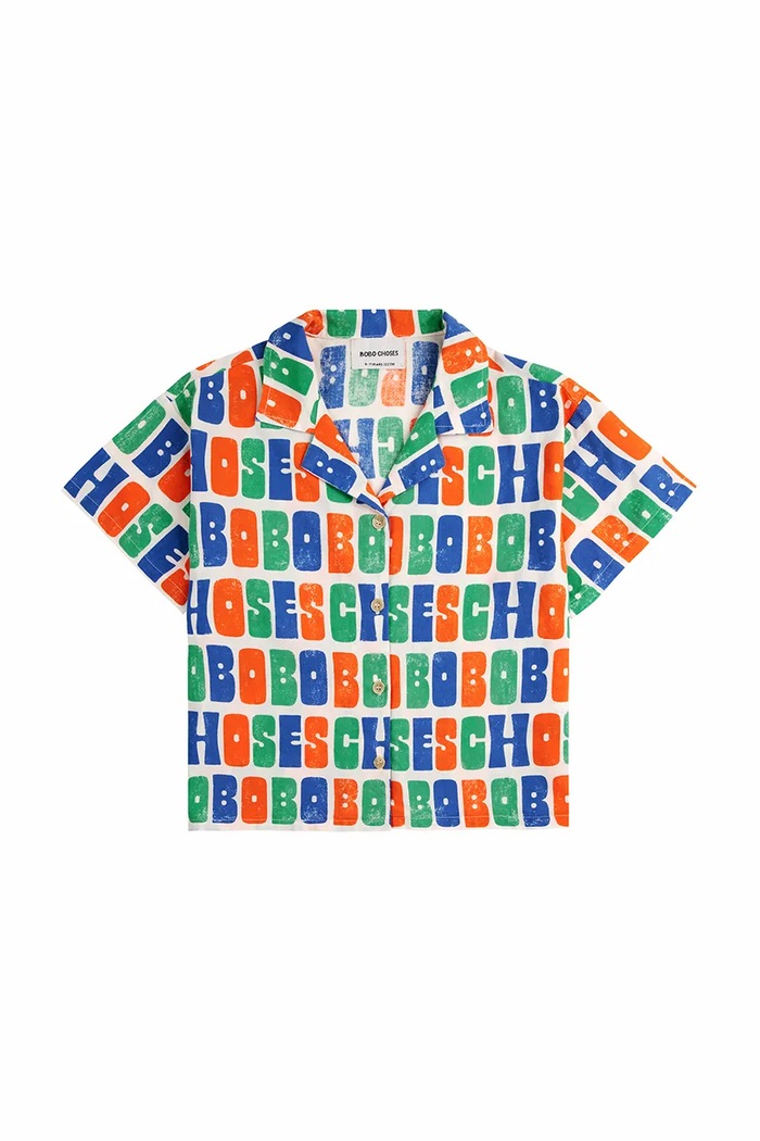 Bobo Choses camasa de bumbac pentru copii 125AC128 portocaliu SS25
