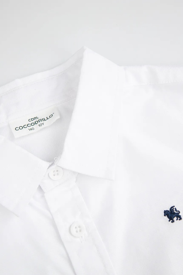Băieți Coccodrillo cămașă de bumbac pentru copii WC5136201BSB alb
