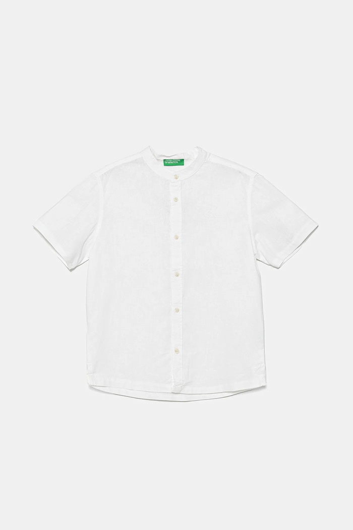United Colors of Benetton Koszula lniana dziecięca biały 52VMCQ03W.G.Seasonal