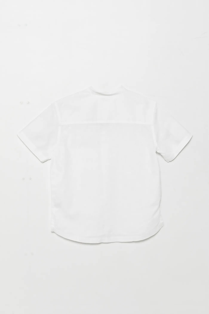 United Colors of Benetton Koszula lniana dziecięca 52VMCQ03W.G.Seasonal biały SS25