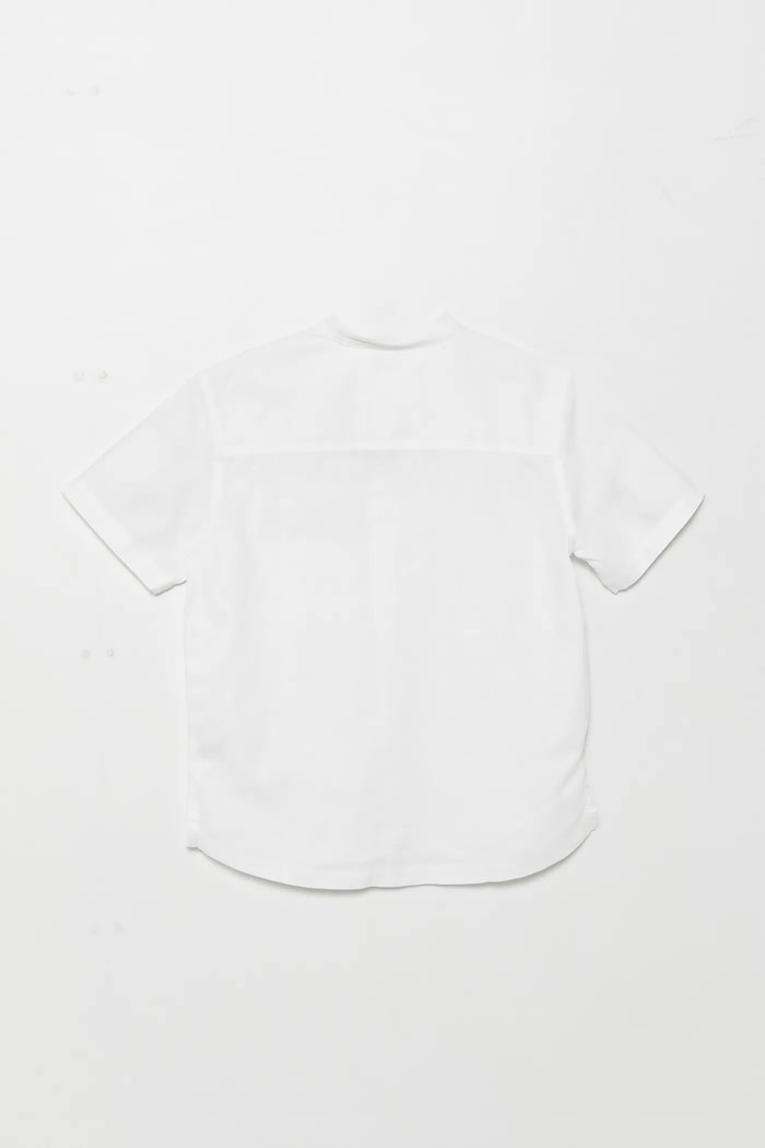 United Colors of Benetton Koszula lniana dziecięca 52VMCQ03W.G.Seasonal biały SS25