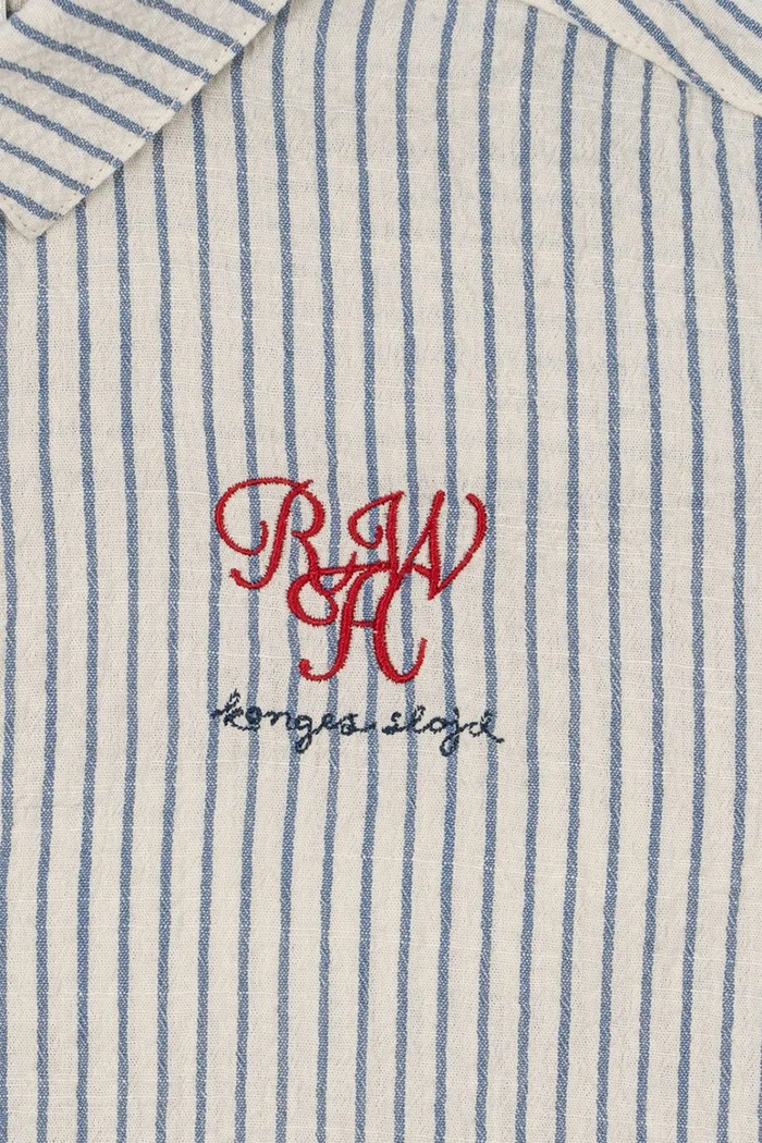 Dětská bavlněná košile Konges Sløjd RHW X KS DUO SHIRT GOTS KS103596 modrá
