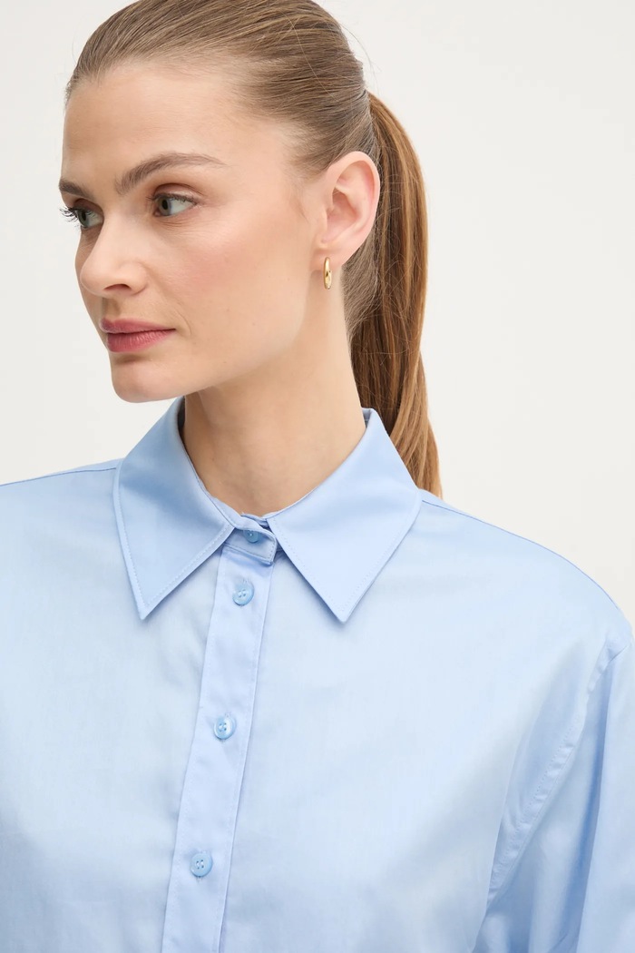 Pamučna košulja Calvin Klein plava K20K208068