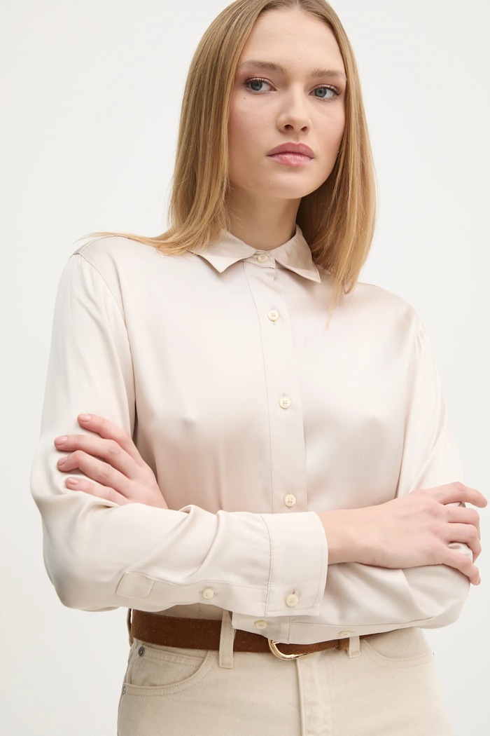Calvin Klein Jeans koszula beżowy J20J224855
