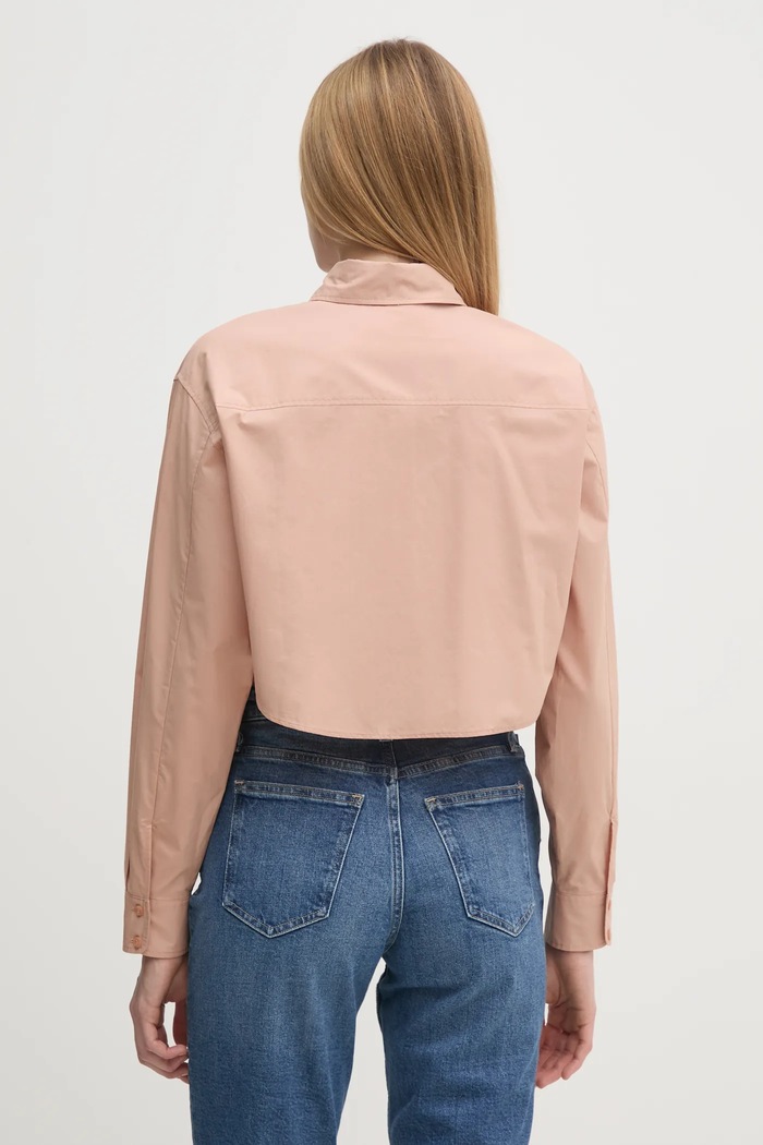 Odzież Calvin Klein Jeans koszula bawełniana J20J225078 pomarańczowy
