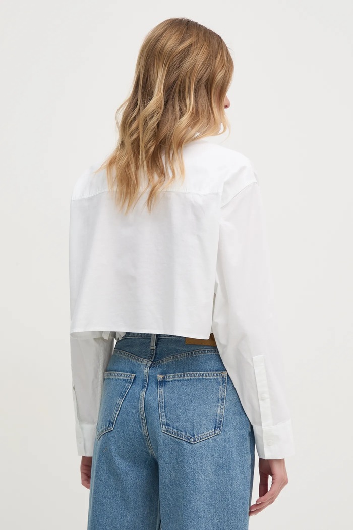 Oblečenie Bavlnená košeľa Calvin Klein Jeans J20J225079 béžová