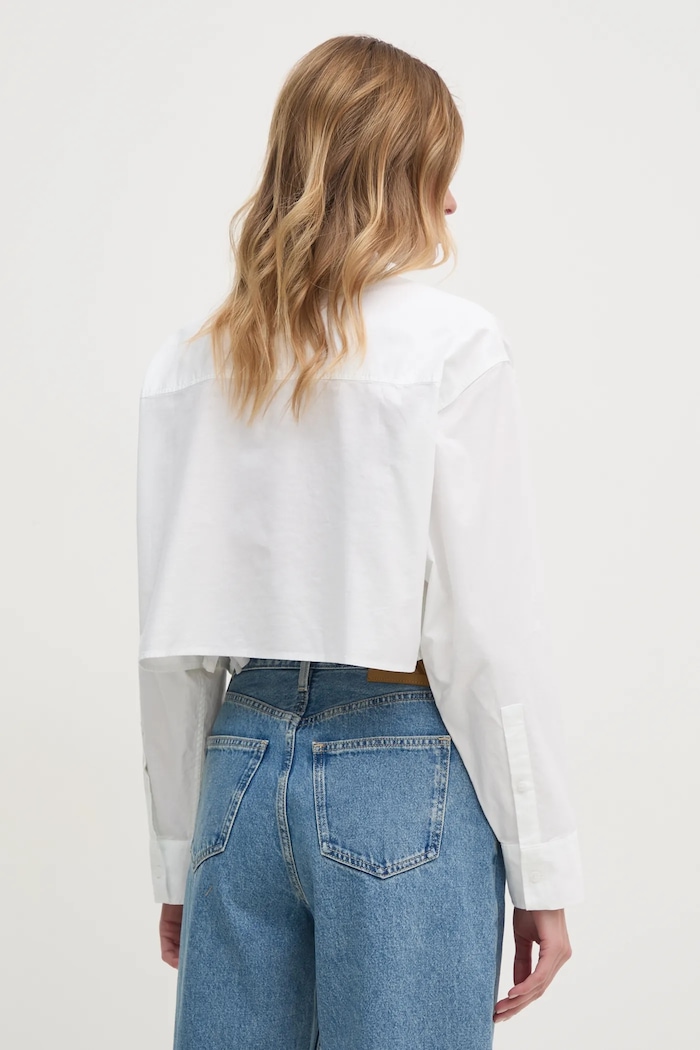 Oblečenie Bavlnená košeľa Calvin Klein Jeans J20J225079 béžová