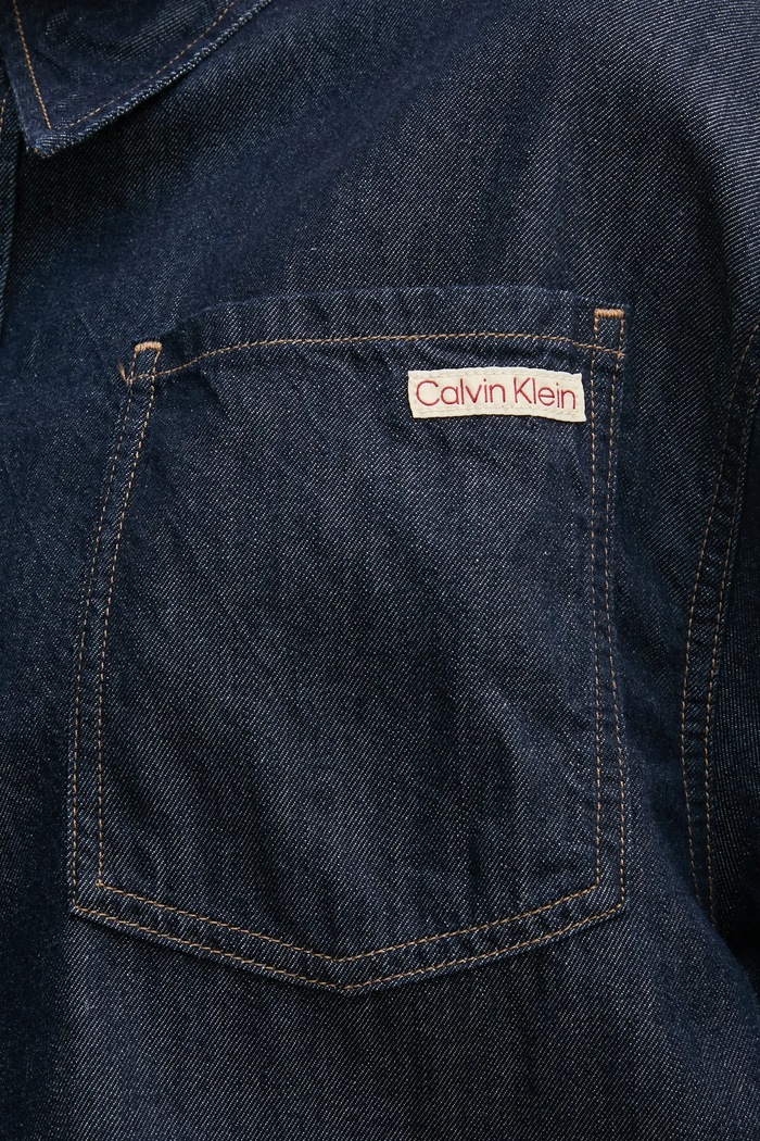 Calvin Klein Jeans koszula jeansowa J20J225471 granatowy